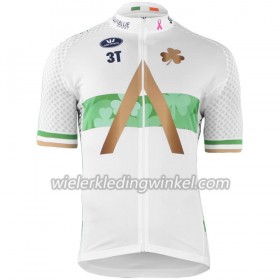 Set Fietsshirt + Korte Koersbroek 2018-2019 Aqua Blue Sport Iers kampioenschap